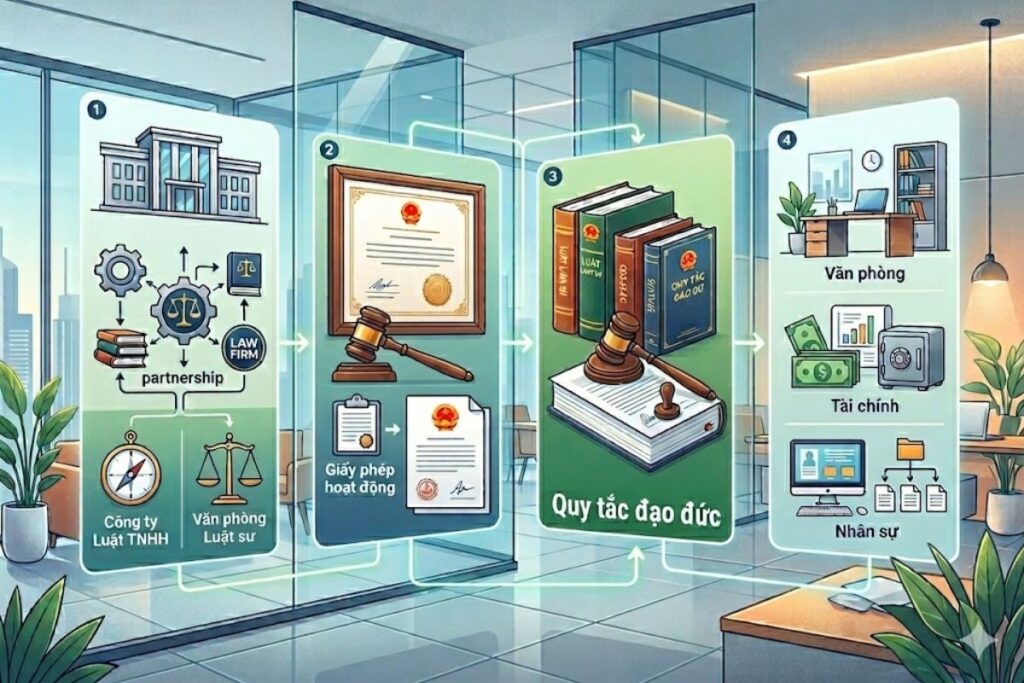 Van phong Luat su hoat dong theo mo hinh nao